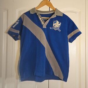 Harry Potter T-Shirt Men M Blue Polo Ravenclaw Wizarding World Seeker Universal
